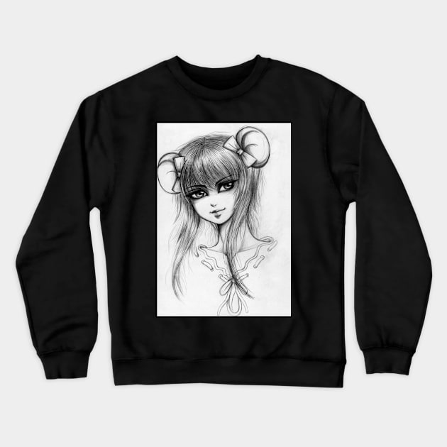 Asian Zodiac Mouse Sign Crewneck Sweatshirt by alien3287